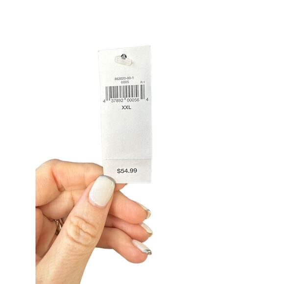 Gap Deep V Sleeveless Sheath Belted Black Dress Women's Size XXL New - Picture 9 of 10